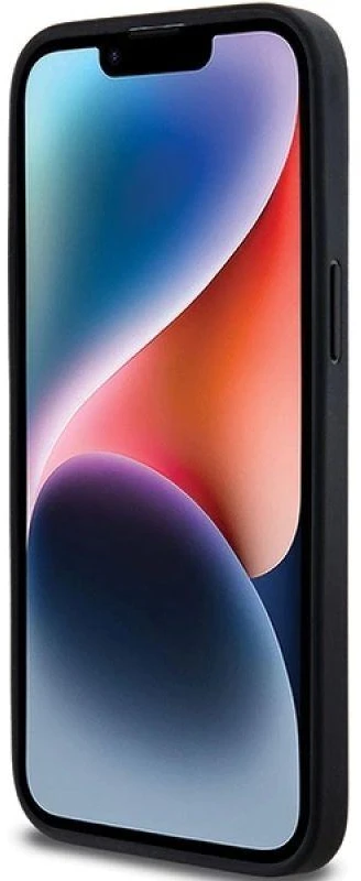 Apple iPhone 14 Pro DKNY odinis dėklas Mono Stripe & Metal Logo (DKHCP14LPRTHSLK) juodos spalvos
