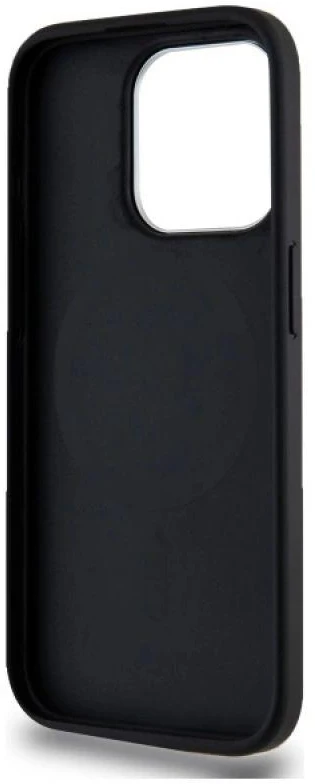 DKNY DKHMP15XPSCMCLK Apple iPhone 15 Pro Max 6.7″ juodos spalvos kietas dėklas Plain Logo MagSafe