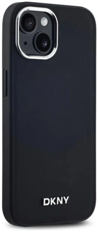 DKNY DKHMP14SPSCMCLK Apple iPhone 14 6.1″ juodos spalvos kietas dėklas Plain Logo MagSafe