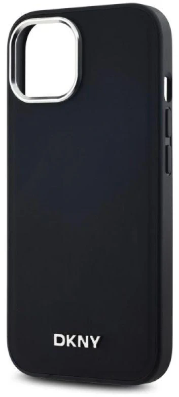 DKNY DKHMP14SPSCMCLK Apple iPhone 14 6.1″ juodos spalvos kietas dėklas Plain Logo MagSafe