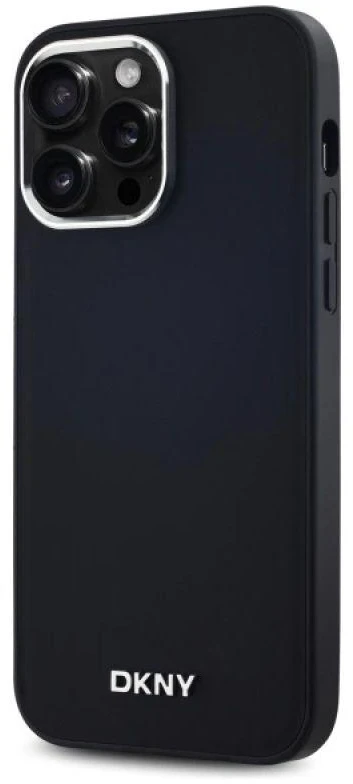DKNY DKHMP14XPSCMCLK Apple iPhone 14 Pro Max 6.7″ juodos spalvos kietas dėklas Plain Logo MagSafe