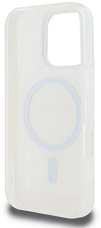 DKNY DKHMP16LHRHSEP iPhone 16 Pro 6.3″ rožinės spalvos kietas dėklas Repeat texture patern & Stripe MagSafe