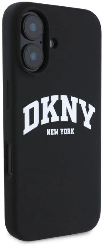 DKNY DKHMP16SSNYACH Apple iPhone 16 6.1" dėklas telefonui juodos spalvos Silikoninis Printed Logo MagSafe