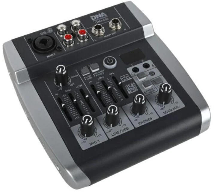 DNA Professional QMX402 - analoginis garso maišytuvas su „Bluetooth“