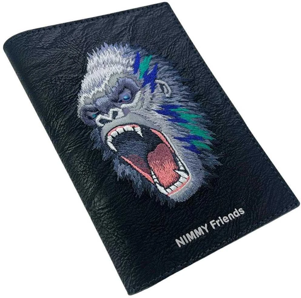Passport dėklas Nimmy wallet Raptor Gorilla juodos spalvos