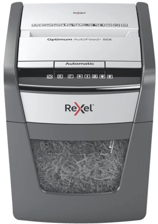 Automatinis dokumentų naikiklis Rexel Optimum Autofeed 50X, 4x28mm, P4, 20l