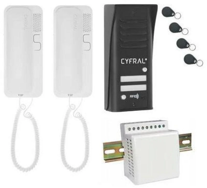 Orno ORN INTERCOM CYFRAL COSMO 2-TENANT Juodas
