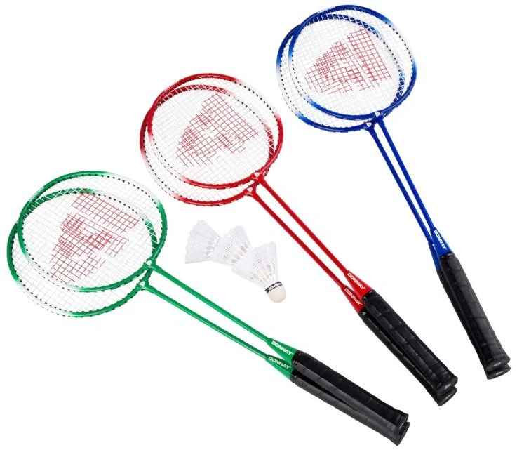 Donnay badmintono rinkinys su 2 raketėmis, 3 kamuoliukais ir dėklu