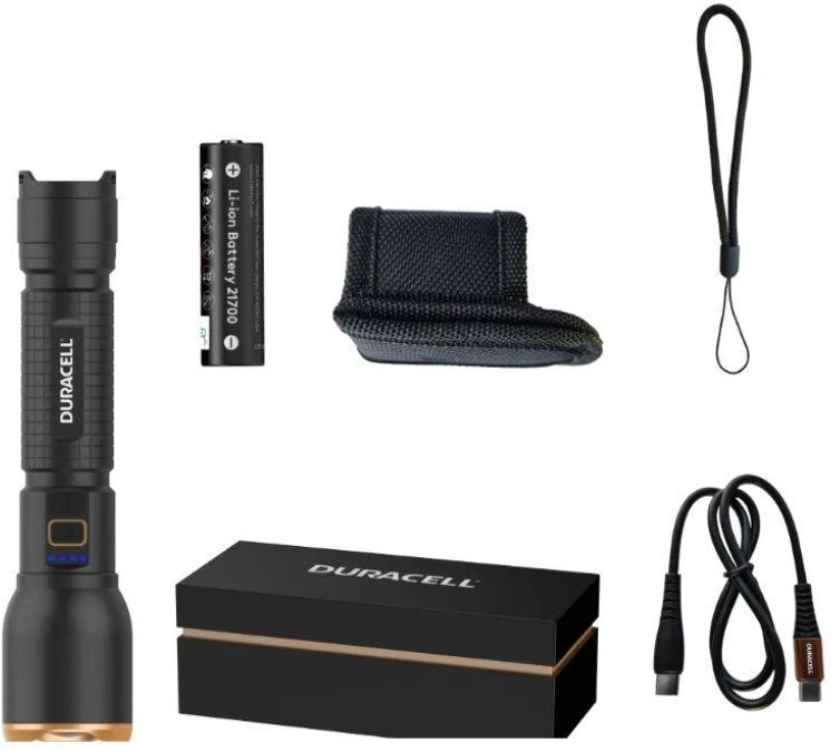 Duracell DF3000R Flashlight juodas