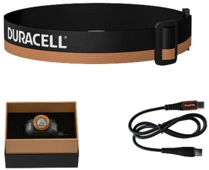 Duracell DH1500R Headlamp juodas, oranžinis