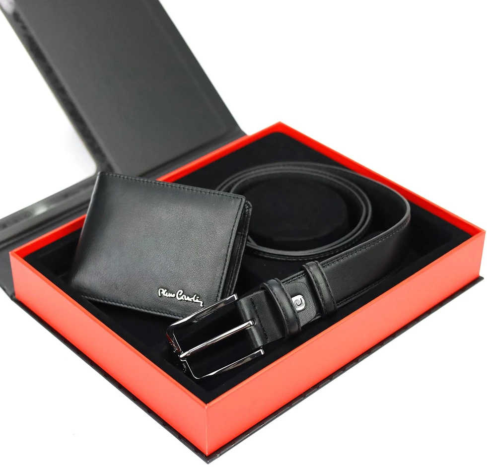Dovanų rinkinys vyrams piniginė ir diržas Pierre Cardin ZP-012