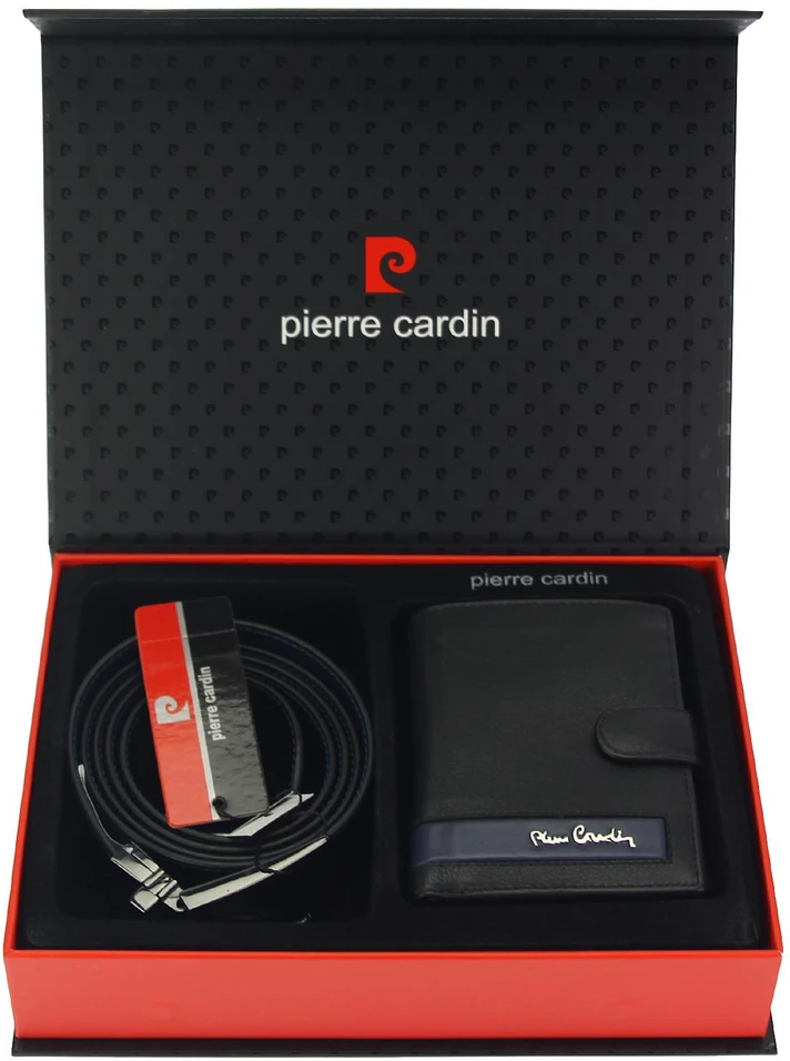 DOVANŲ RINKINYS VYRUI - PINIGINĖ IR DIRŽAS PIERRE CARDIN ZG-187