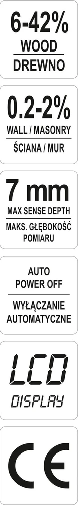 Yato DRĖGMĖMATIS 0,2–42 % (YT-73140)