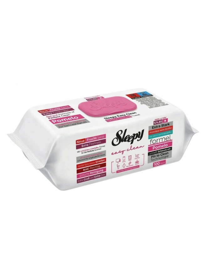 Drėgnos universalios valymo servetėlės Sleepy Easy Clean Pomelo, 100 vnt