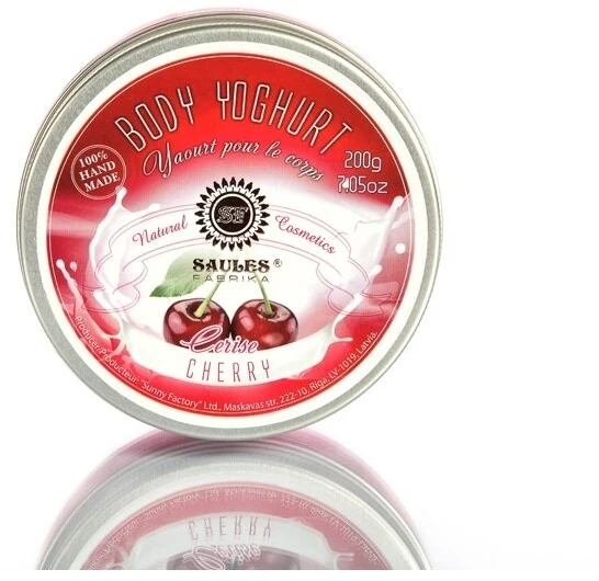 Kūno jogurtas Saules Fabrika Cherry, 200g