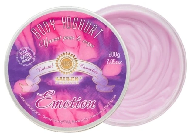 Rankų darbo kūno jogurtas Emotion, Saules Fabrika, 200g