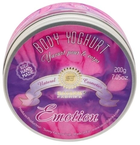 Rankų darbo kūno jogurtas Emotion, Saules Fabrika, 200g