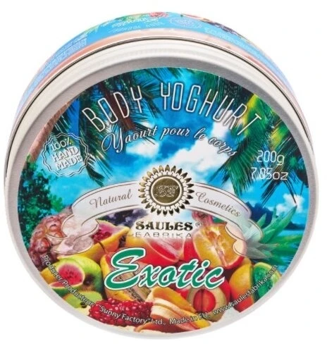 Kūno jogurtas Saules Fabrika Exotic, 200g