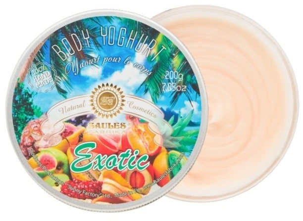 Kūno jogurtas Saules Fabrika Exotic, 200g