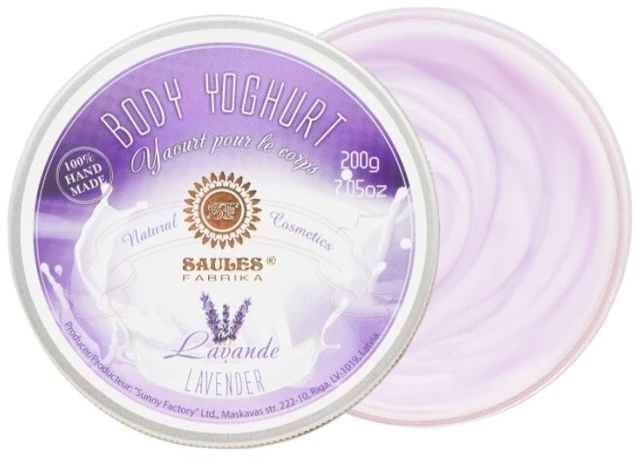 Rankų darbo kūno jogurtas Lavender, Saules Fabrika, 200g