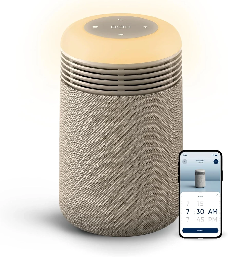 Blueair oro valytuvas Mini Restful su HEPASilent filtru, saulėtekio žadintuvu ir USB-C 113709