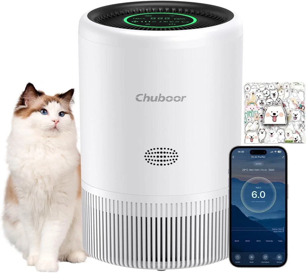 Chuboor oro valytuvas su HEPA filtru, 185 m³/h CADR, iki 110 m², PJ08