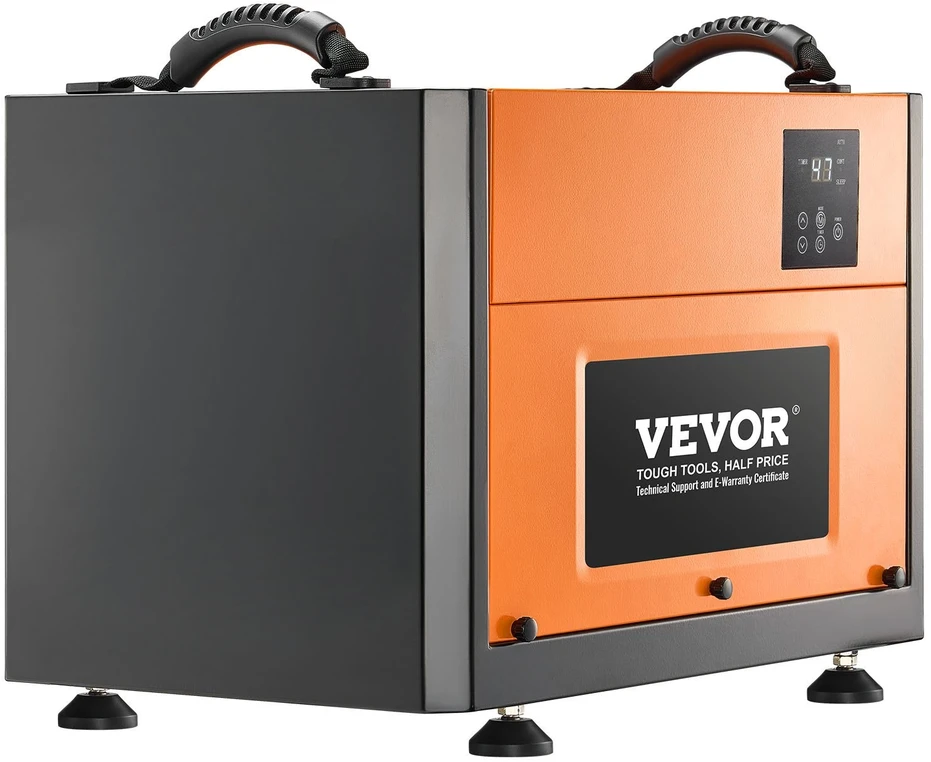 VEVOR 50 Litrų Komercinis Oro Sausintuvas, Didelio Našumo Rūsiui, Po Grindimis, Sandėliavimo Patalpoms, Pramoninis su Žarna, Automatinis Atitirpinimas