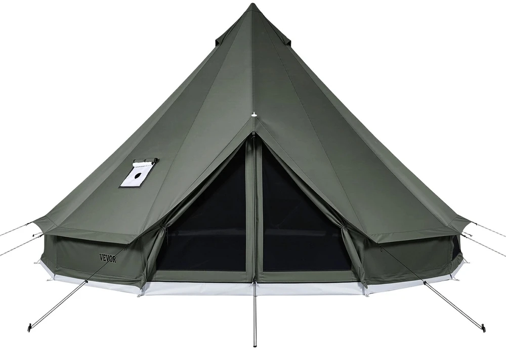 Drobėinė palapinė VEVOR ZJXYMGB-5M-2, 5 m skersmens
