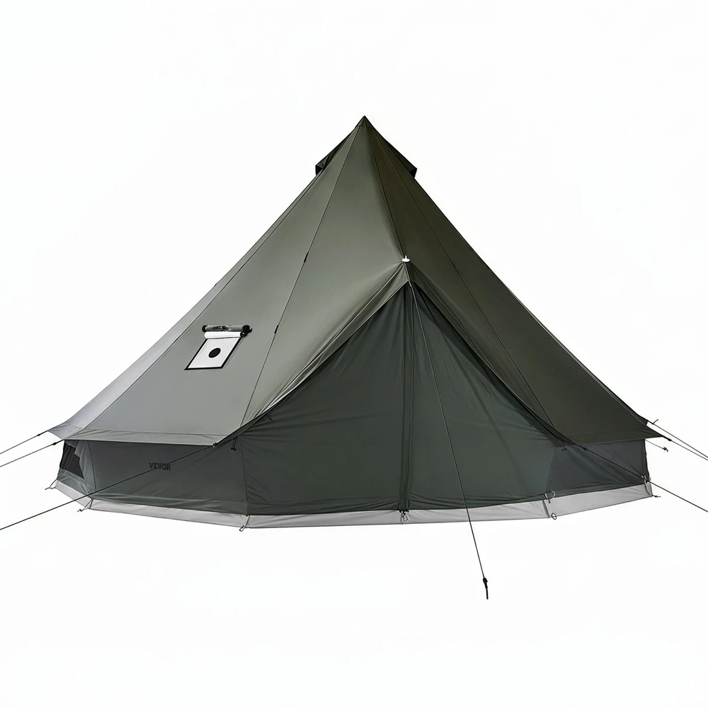 Drobės palapinė VEVOR ZJXYMGB-3M-2, 3 m skersmens
