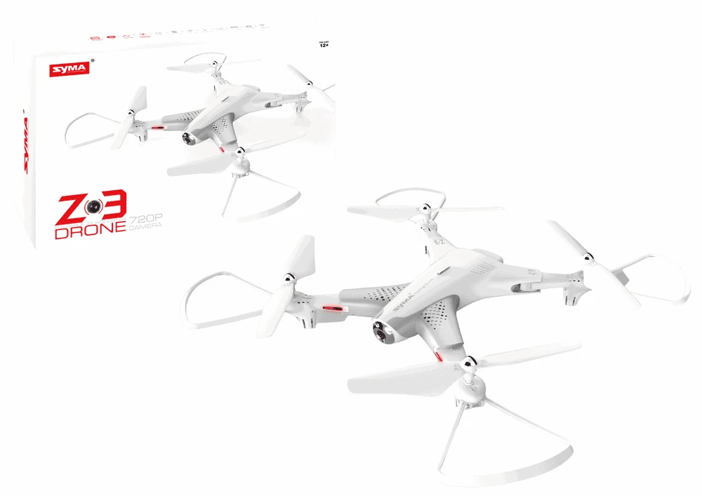 Lean Toys RC dronas Z3 su 720P kamera, baltas