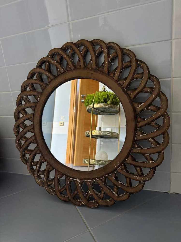 Drožinėtas veidrodis - 60 cm.