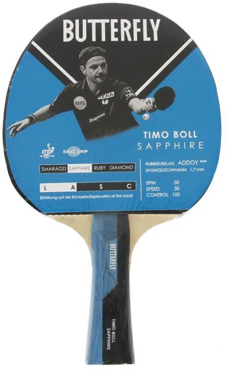 Butterfly Drugeliai Timo Boll Sapphire S841449 Stalo Teniso Raketė