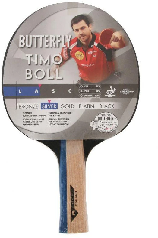 Butterfly Drugelių Timo Boll Sidabrinis 85015 stalo teniso raketė