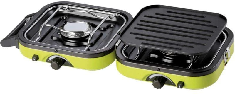 DUAL COMPACT + GRILL dviguba turistinė viryklė su griliumi