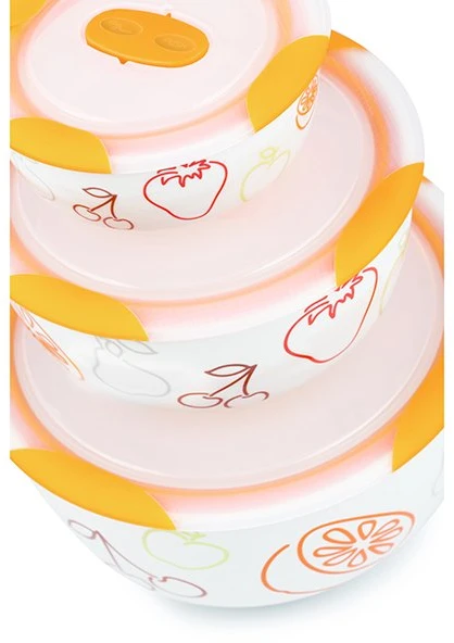 Dubenų rinkinys Oursson BS2981RC/OR, 3 vnt., 1,7 l, oranžinis