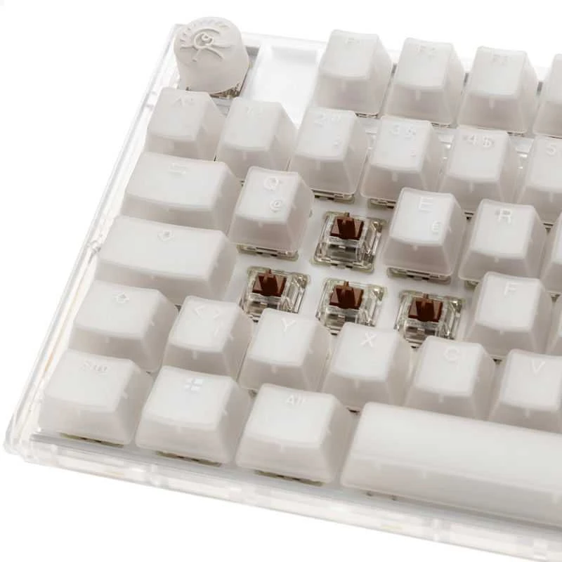 Ducky One 3 Aura Baltas Klaviatūra žaidimams, RGB LED - MX-Brown