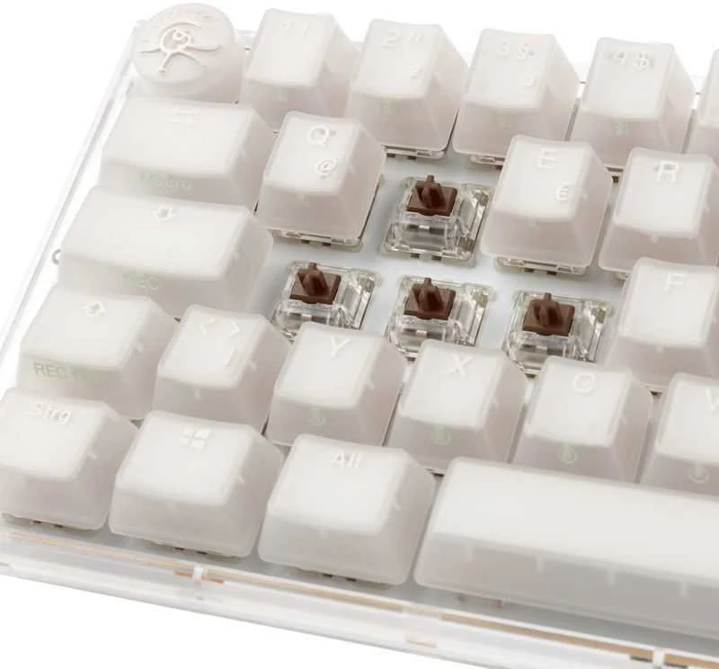 Ducky One 3 Aura Baltas SF Klaviatūra žaidimams, RGB LED - MX-Brown