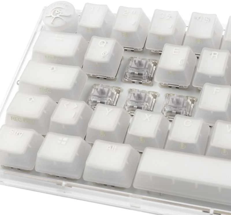 Ducky One 3 Aura Baltas SF Klaviatūra žaidimams, RGB LED - MX-Speed-Sidabrinis