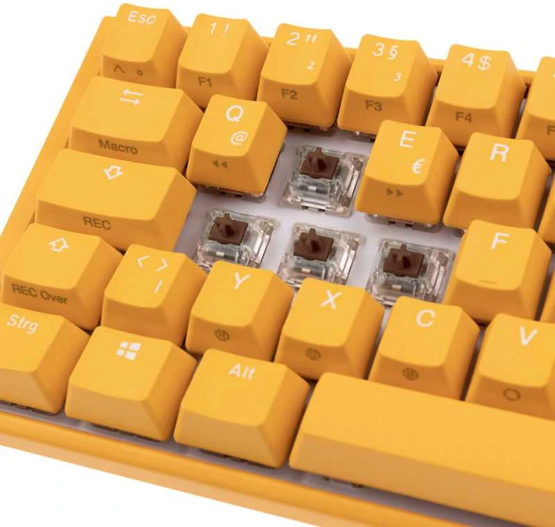 Ducky One 3 Geltona SF Klaviatūra žaidimams, RGB LED - MX-Brown