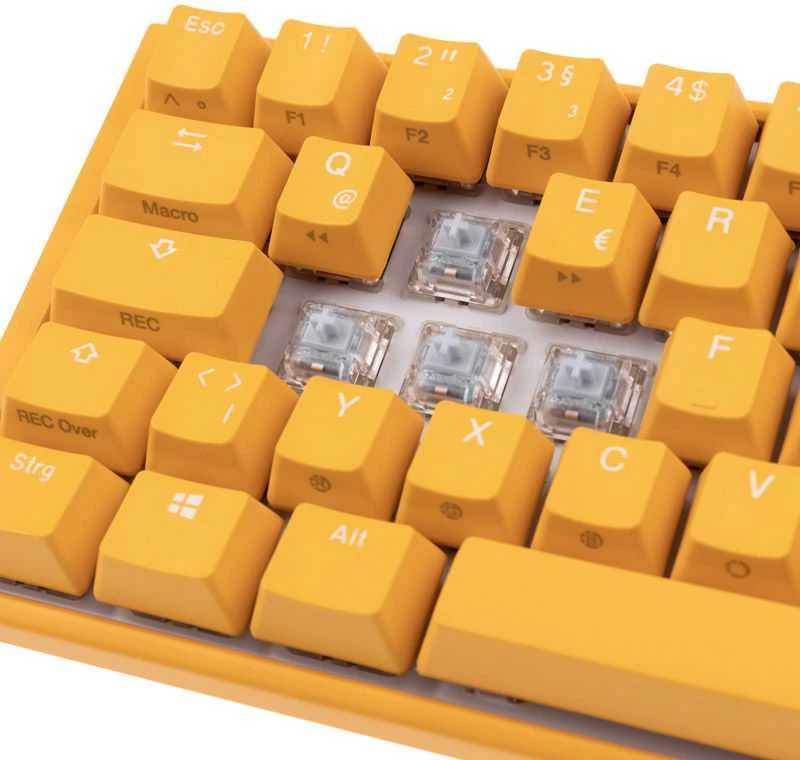 Ducky One 3 Geltona SF Klaviatūra žaidimams, RGB LED - MX-Clear