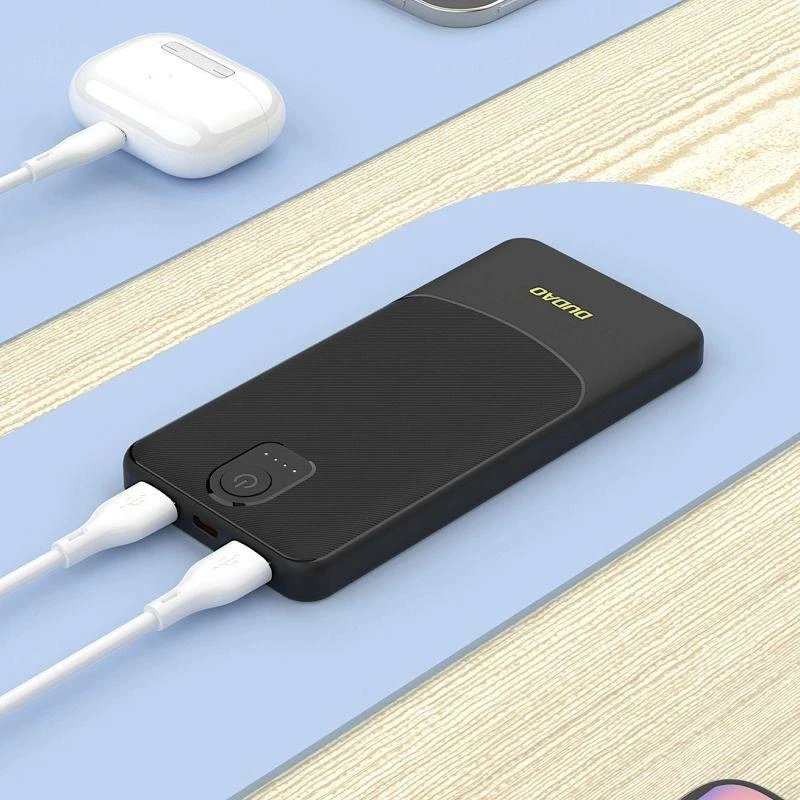Dudao K10Pro Power Bank 2.4A 20000mAh 2 x USB-A - Juodas