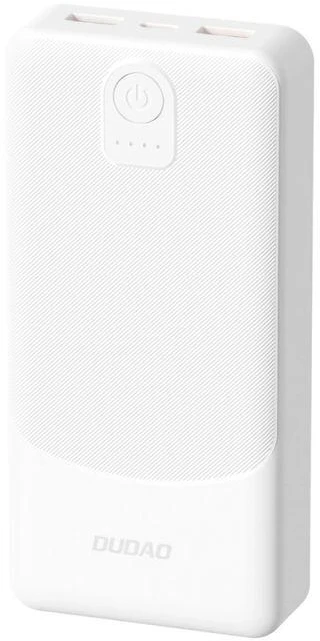 Dudao K10Pro išorinė baterija 2.4A 20000mAh 2 x USB-A - Baltas