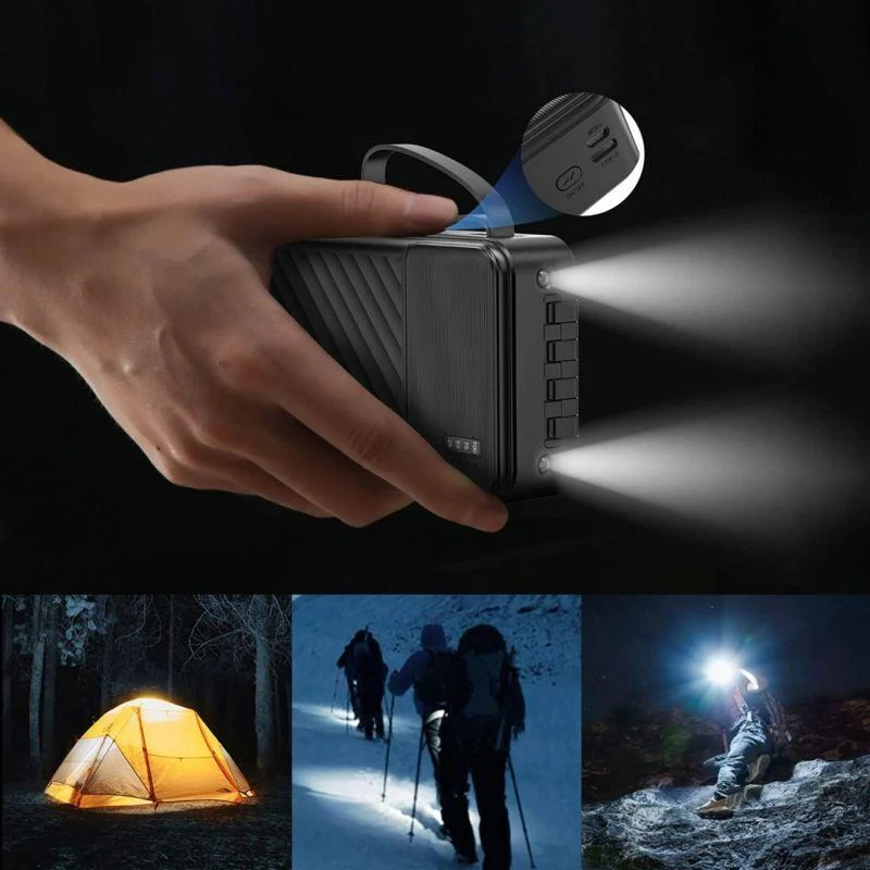 Dudao K11 Pro 20000mAh Powerbankas su integruotais kabeliais - Balta