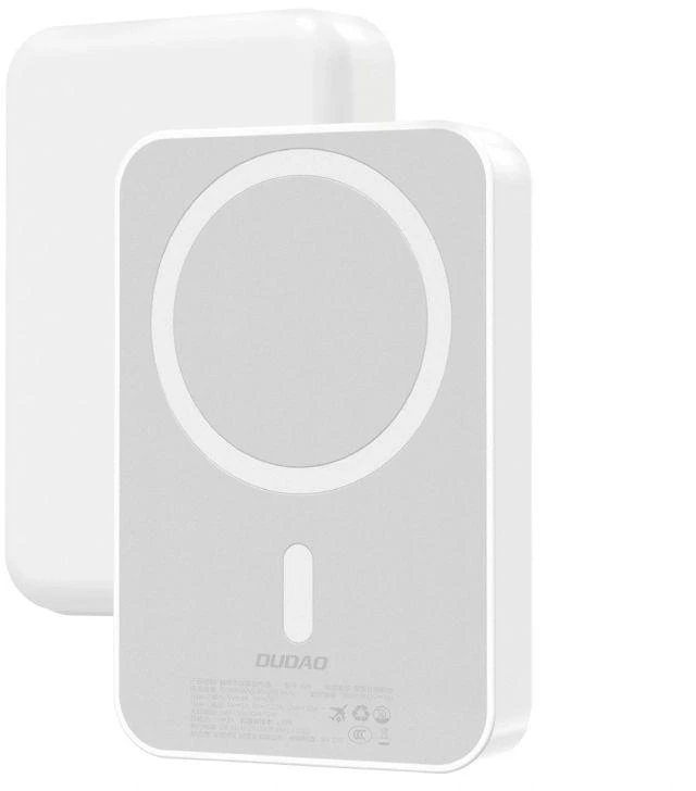 Dudao K26 išorinė baterija 10000mAh 20W USB-A / USB-C / MagSafe - Baltas