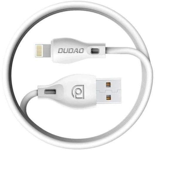 Dudao USB / Lightning kabelis 2.4A 1m baltas (L4L 1m baltas)