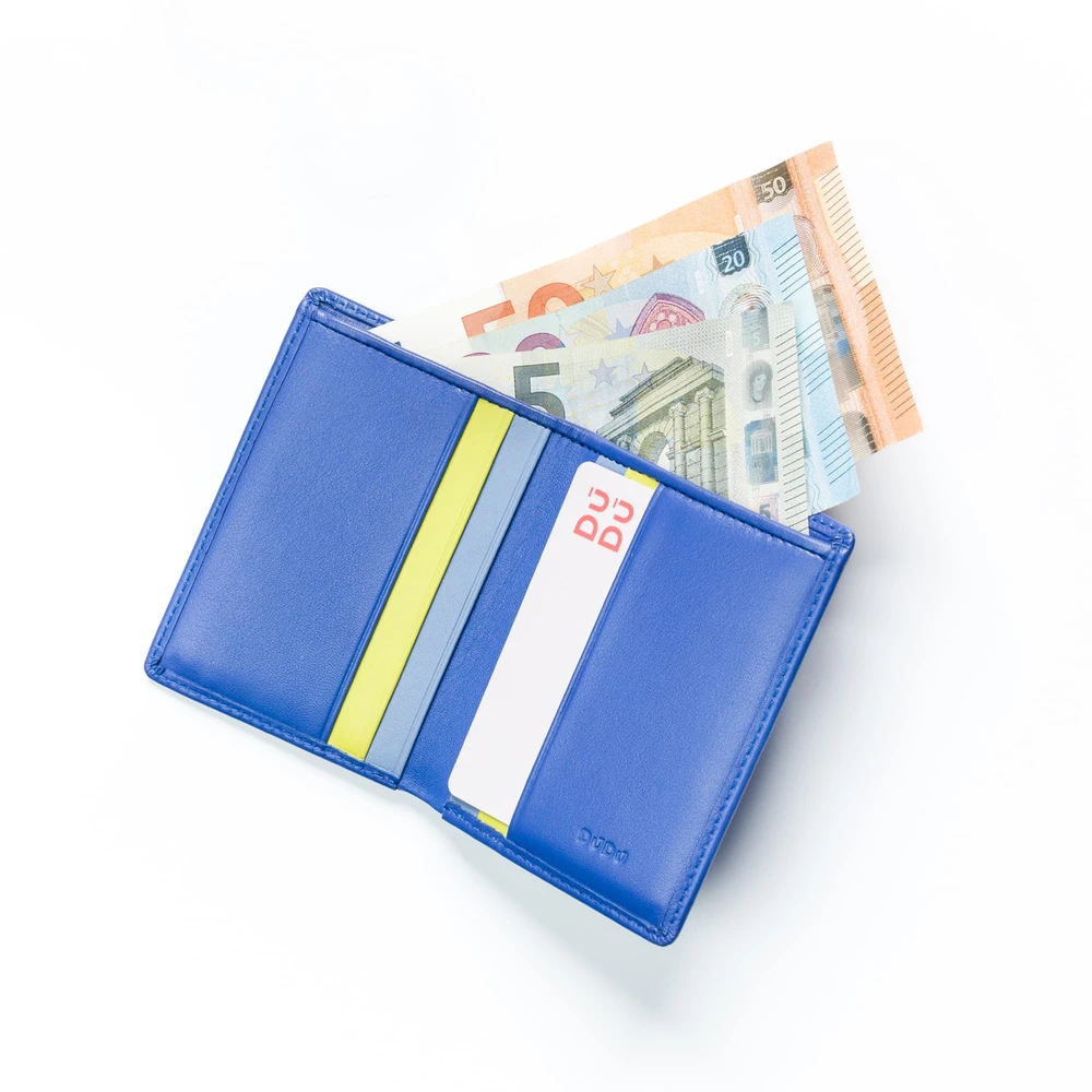 DUDU Portfel męski Rodi – skóra naturalna, RFID, miejsca na karty, banknoty
