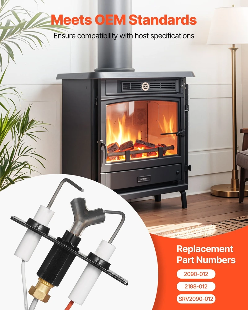 Vevor Dujų uždegimo mazgas Heatilator, Heat & Glo