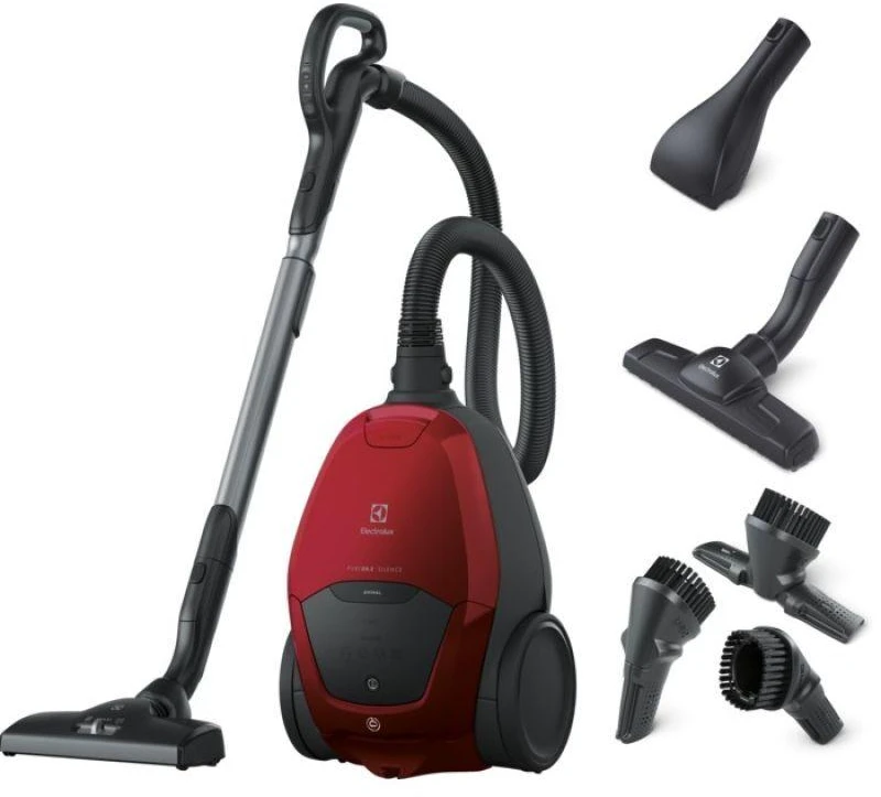 Electrolux Dulkių siurblys PD82-ANIMA Pure D8 Bagled, Galia 600 W, Dulkių talpa 3,5 L, Raudona