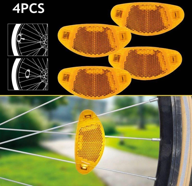 Atspindžiai dviračio stipinams, 4 vnt., Dunlop
