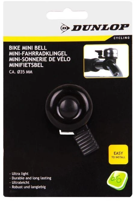 Dunlop dviratinis skambutis kriaušė 35 mm juodas